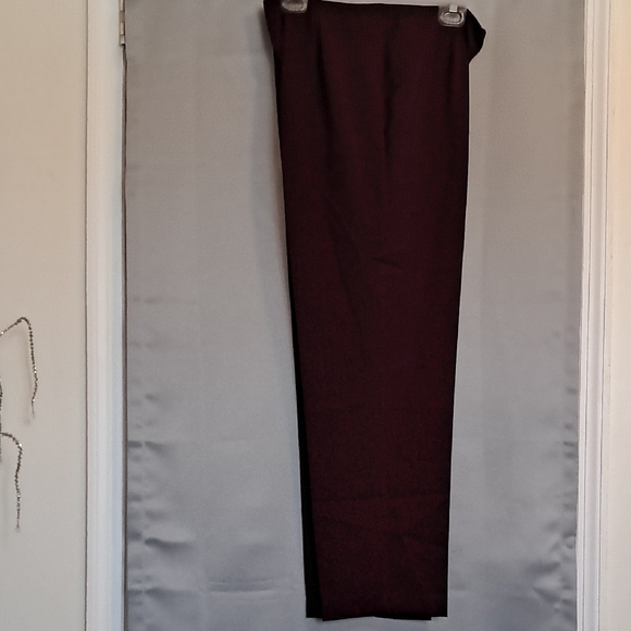 Kathie Lee Collection Burgundy Blazer Set  with Pants - Picture 6 of 8